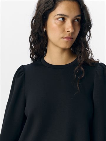 Object - Andrea Ls O-Neck Top - Black