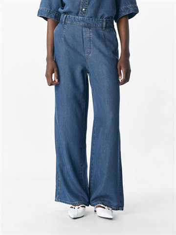 Object - Frame Lisa Wide Pant - Dark Blue Denim