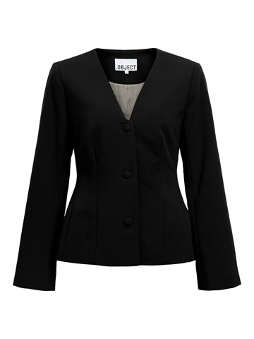 Object - Aria Lisa Ls Blazer Noos - Black