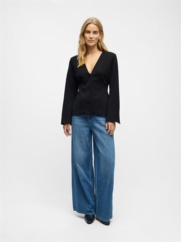 Object - Aria Lisa Ls Blazer Noos - Black