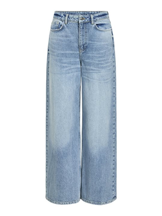 Se Object - Nia Beate HW Jeans - Medium Blue Denim hos Strike A Pose