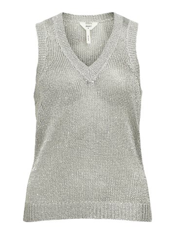 Object - Glam Knit SL Top - Silver