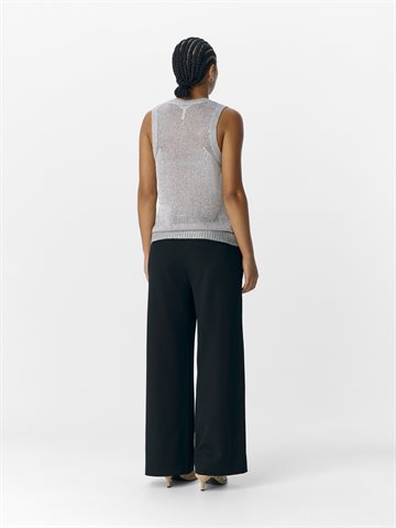Object - Glam Knit SL Top - Silver