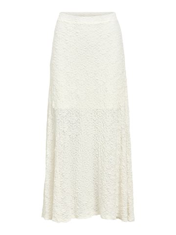 Object - Milika Long Hw Skirt - Cloud Dancer