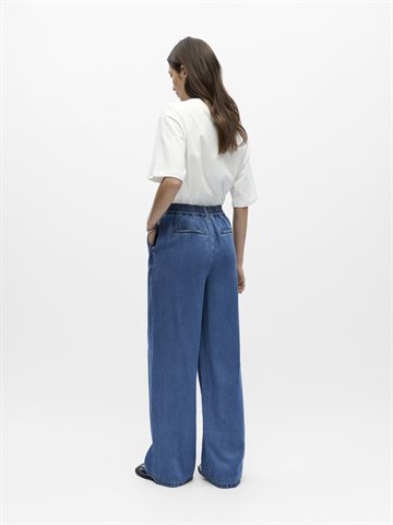 Object - Frame Lisa Wide Mw Pant - Medium Blue Denim