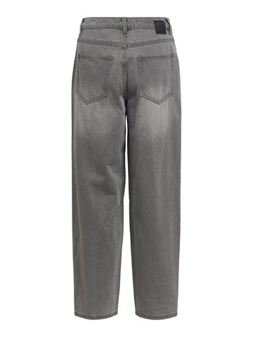 Object - Miu Zoe Mw Barrel Ankle Jeans - Medium Grey Denim
