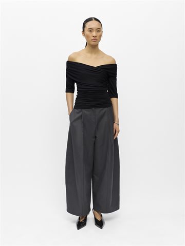 Object - Levih 2/4 Cross Over Top - Black