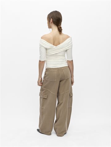Object - Levih 2/4 Cross Over Top - Cloud Dancer