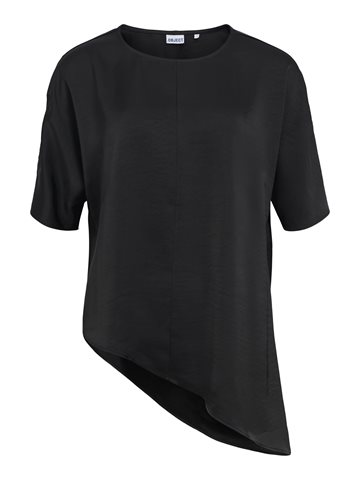 Object - Chilli SS Asymmetric Slit Top - Black