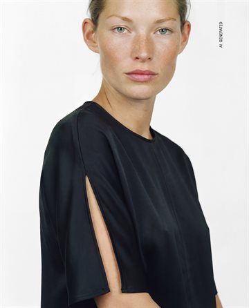 Object - Chilli SS Asymmetric Slit Top - Black