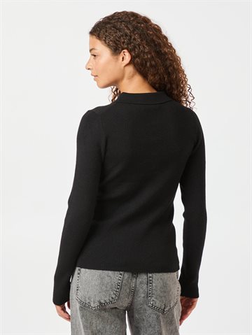 Neo Noir - Panama Knit Blouse - Black