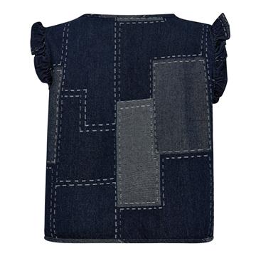 Co\' Couture - Stitchy Denim Vest - Denim Blue