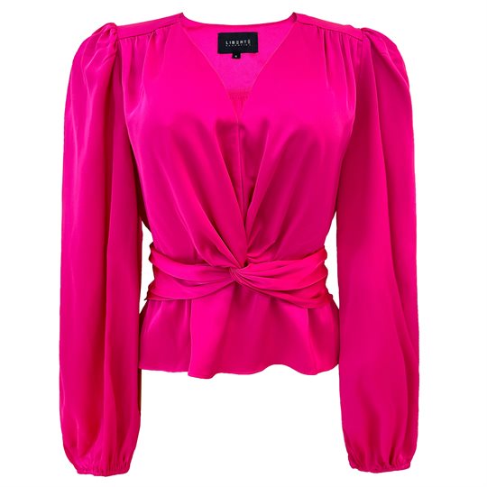 Liberté - Tiki Ls Twist Blouse - Pink