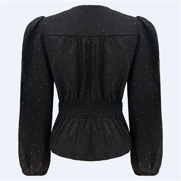 Liberté - Tiki Ls Twist Blouse - Black Diamond