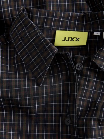 JJXX - Viola Poplin Ls Wrap Tie Shirt - Black Moss Green