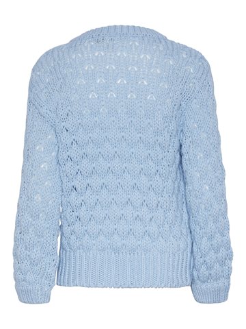 Y.A.S - Bubba Ls Knit Pullover - Lyseblå