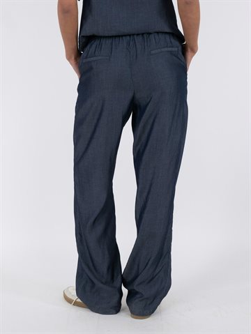 Neo Noir - Astra Chambray Pants - Dark Navy