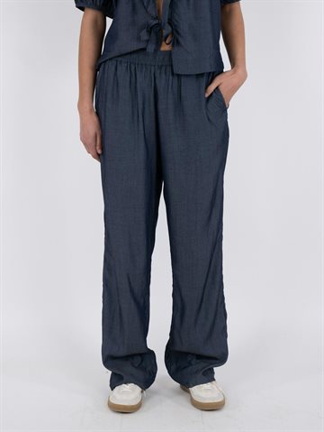 Neo Noir - Astra Chambray Pants - Dark Navy