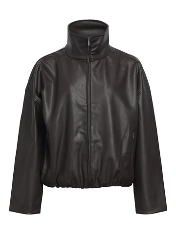 Object - Liva L/S Bomber Jacket - Seal Brown