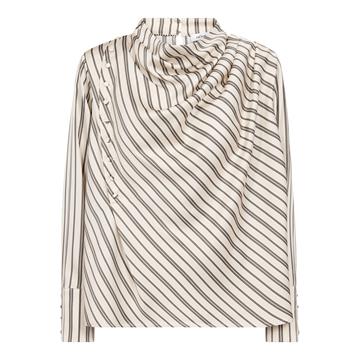 Co' Couture - Helly Button Stripe Blouse - Off White