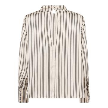 Co\' Couture - Helly Button Stripe Blouse - Off White