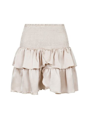 Neo Noir - Carin Heavy Sateen Skirt - Champagne