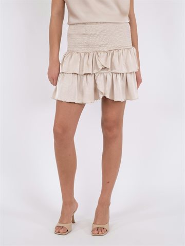 Neo Noir - Carin Heavy Sateen Skirt - Champagne