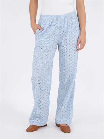 Neo Noir - Claira Broiderie Pants - Light Blue