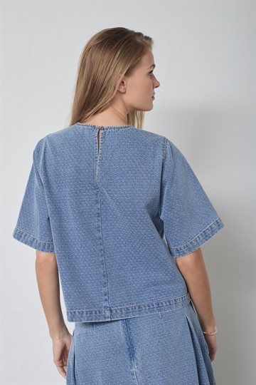 Co\' Couture - Lova Denim Blouse - Denim Blue