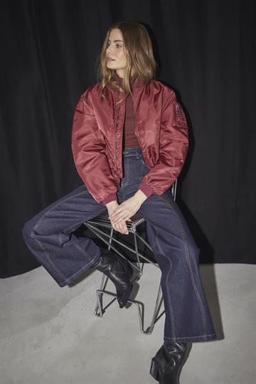 Co\' Couture - Libby Bomber Jacket - Winered