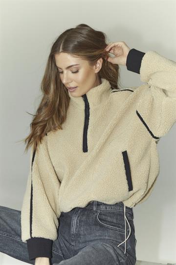 Co' Couture - Madin Fleece Anorak - Sand