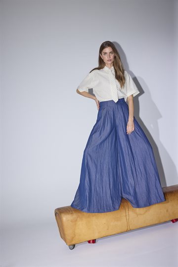 Co\' Couture - Abiola Skirt Pant - Denim Blue