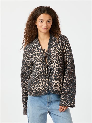 Neo Noir - Dubbie Leo Quilt Jacket - Leopard