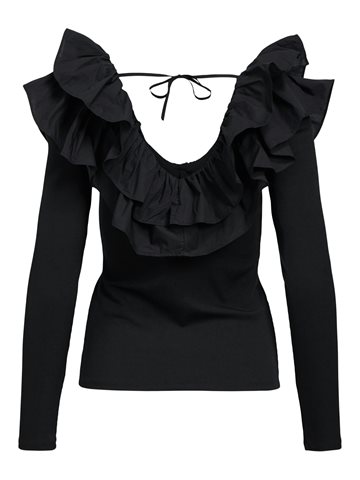 Object - Emilie L/S Top - Black