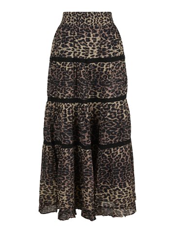 Neo Noir - Felicia Leo Voile Skirt - Leopard