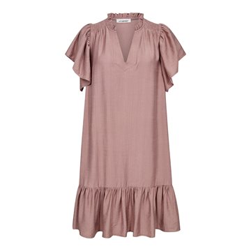Co' Couture - Hera Crop SS Frill Dress - Old Rose