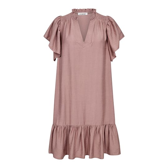 Co\' Couture - Hera Crop SS Frill Dress - Old Rose