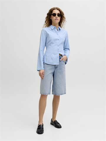 JJXX - Tokyo Long HW Shorts - Light Blue Denim