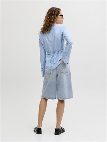 JJXX - Tokyo Long HW Shorts - Light Blue Denim