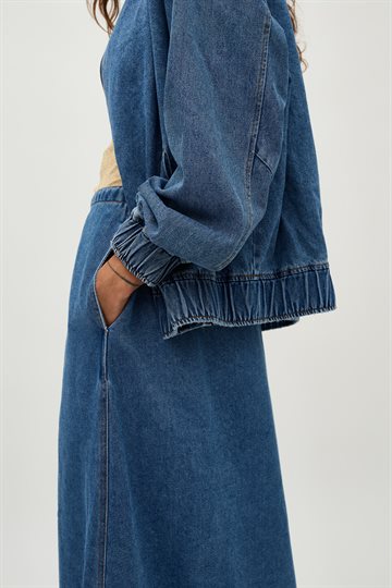 Global F - Junea Skirt - Mid Vintage Blue