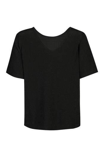 Liberté - Katty Ss Blouse - Black W Black