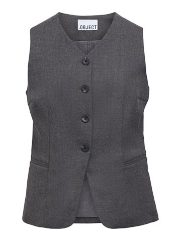 Object - Kavin Waistcoat - Dark Grey Melange