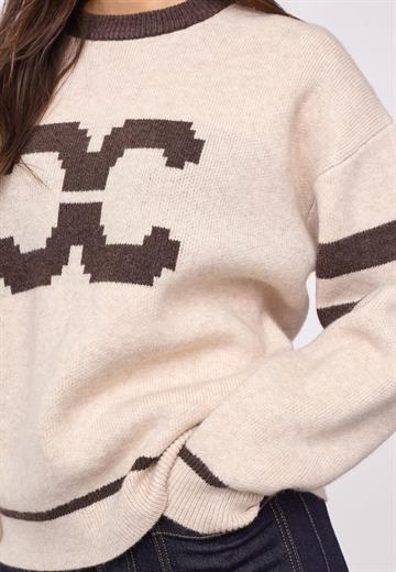 Co\' Couture - Row CC Coco Logo Knit - Creme