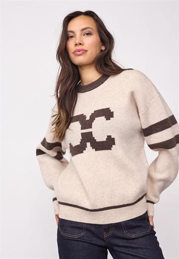 Co\' Couture - Row CC Coco Logo Knit - Creme