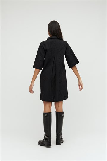 Global Funk - Mira Dress - Black Anglaise