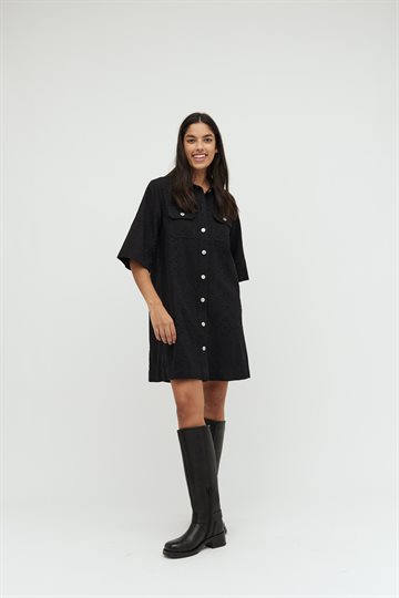 Global Funk - Mira Dress - Black Anglaise