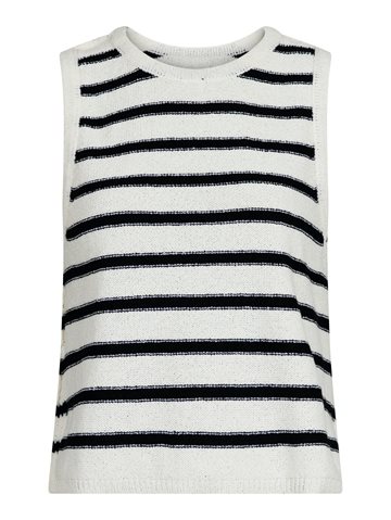 Neo Noir - Chira Boucle Knit Stripe Top - Black Striped