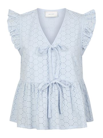 Neo Noir - Palasi Broiderie Top - Light Blue