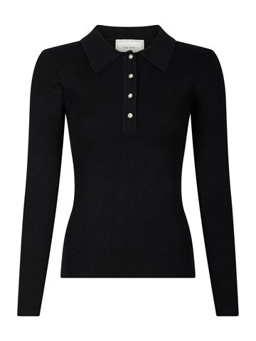 Neo Noir - Panama Knit Blouse - Black