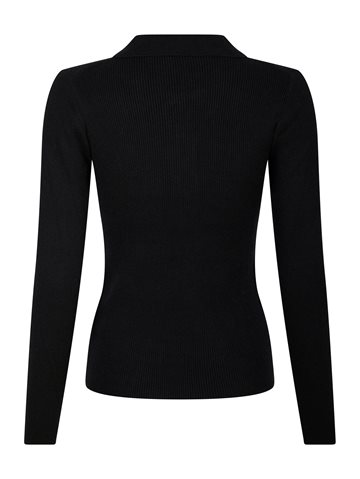 Neo Noir - Panama Knit Blouse - Black